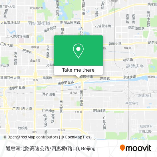 通惠河北路高速公路/四惠桥(路口) map