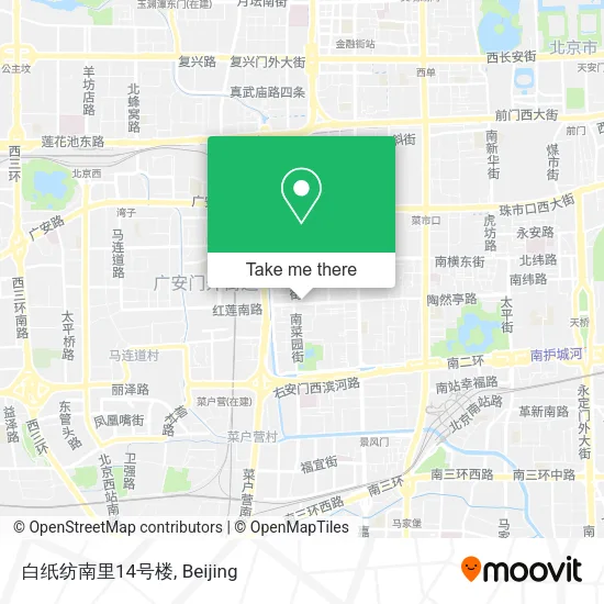 白纸纺南里14号楼 map