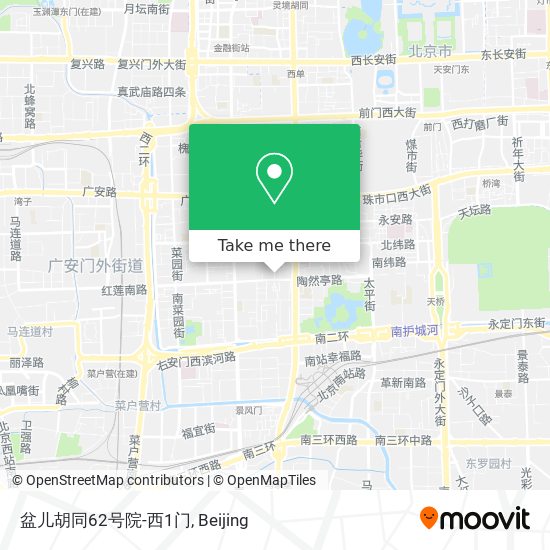 盆儿胡同62号院-西1门 map