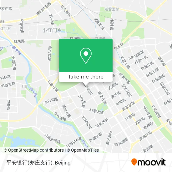 平安银行(亦庄支行) map