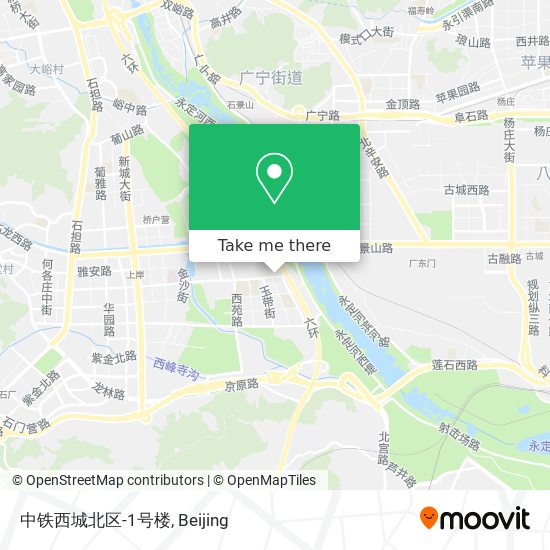 中铁西城北区-1号楼 map