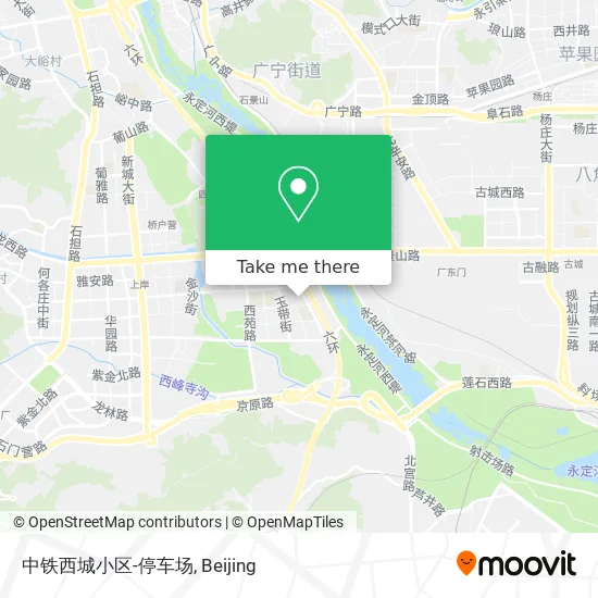 中铁西城小区-停车场 map