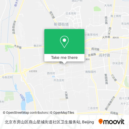 北京市房山区燕山星城街道社区卫生服务站 map