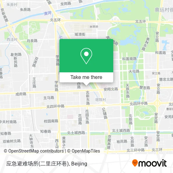 应急避难场所(二里庄环巷) map