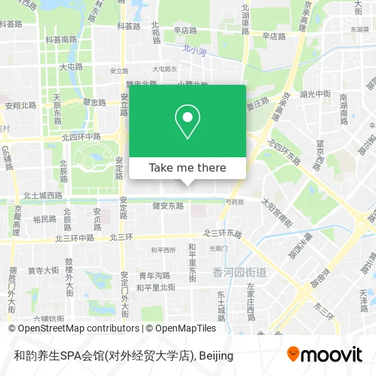和韵养生SPA会馆(对外经贸大学店) map