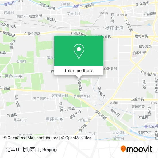 定辛庄北街西口 map
