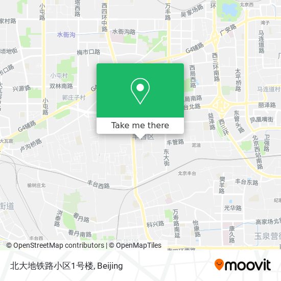北大地铁路小区1号楼 map