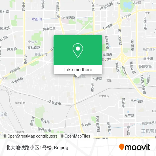 北大地铁路小区1号楼 map