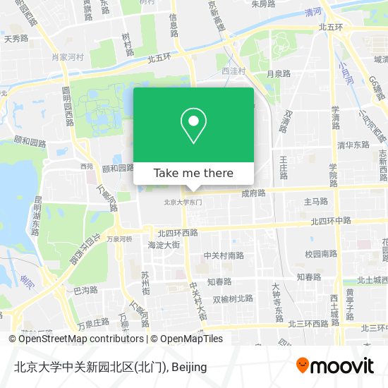 北京大学中关新园北区(北门) map