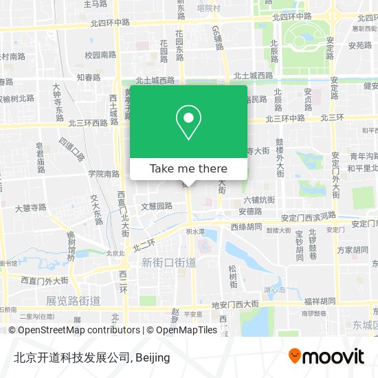 北京开道科技发展公司 map