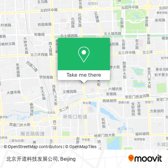 北京开道科技发展公司 map