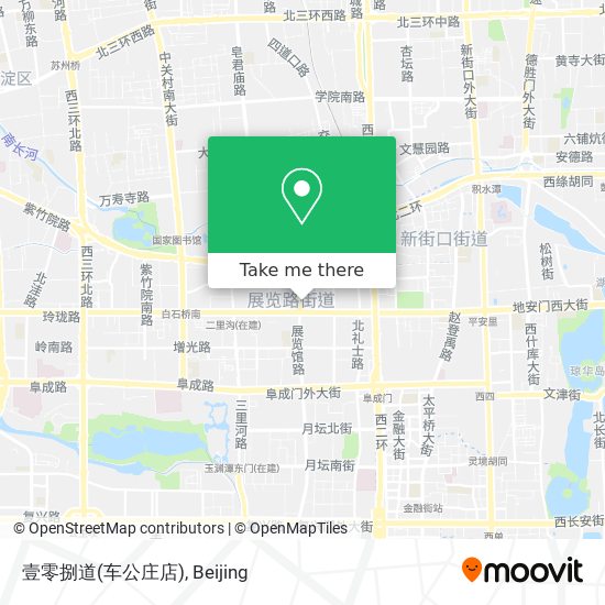壹零捌道(车公庄店) map