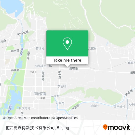 北京喜嘉得新技术有限公司 map