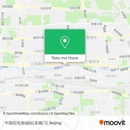 中国石化加油站(东南门) map