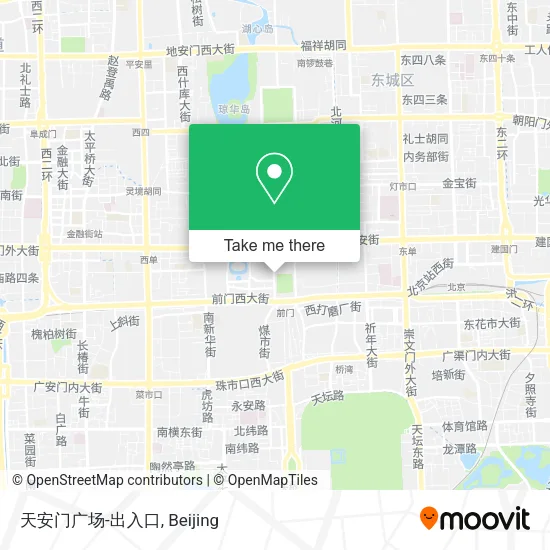 天安门广场-出入口 map