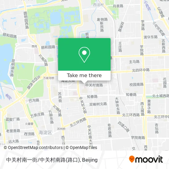 中关村南一街/中关村南路(路口) map