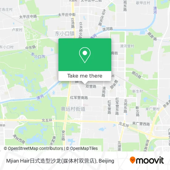 Mjian Hair日式造型沙龙(媒体村双营店) map