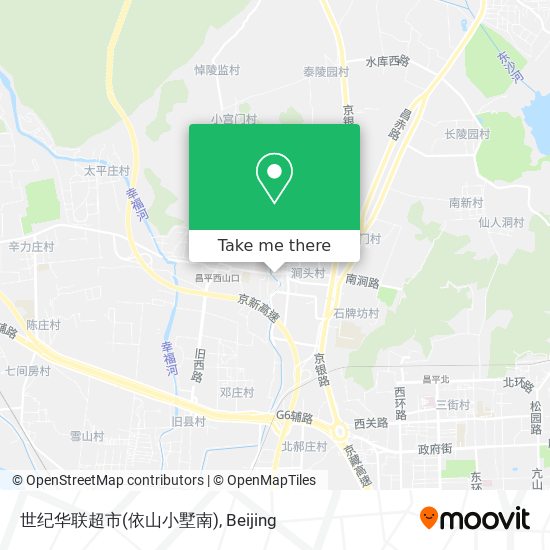 世纪华联超市(依山小墅南) map