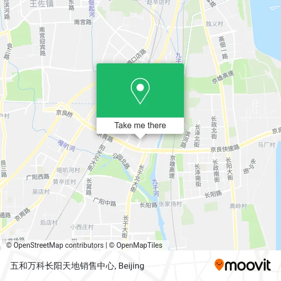 五和万科长阳天地销售中心 map