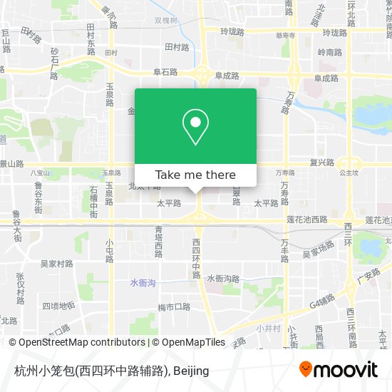 杭州小笼包(西四环中路辅路) map