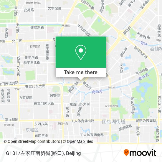 G101/左家庄南斜街(路口) map