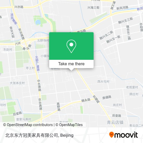 北京东方冠美家具有限公司 map