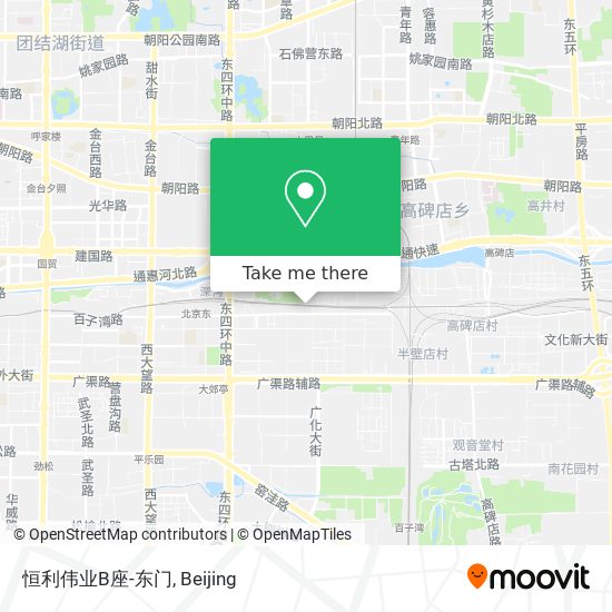恒利伟业B座-东门 map
