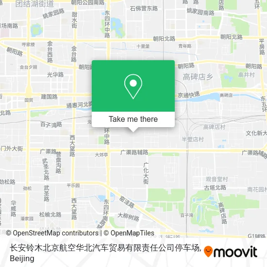 长安铃木北京航空华北汽车贸易有限责任公司停车场 map