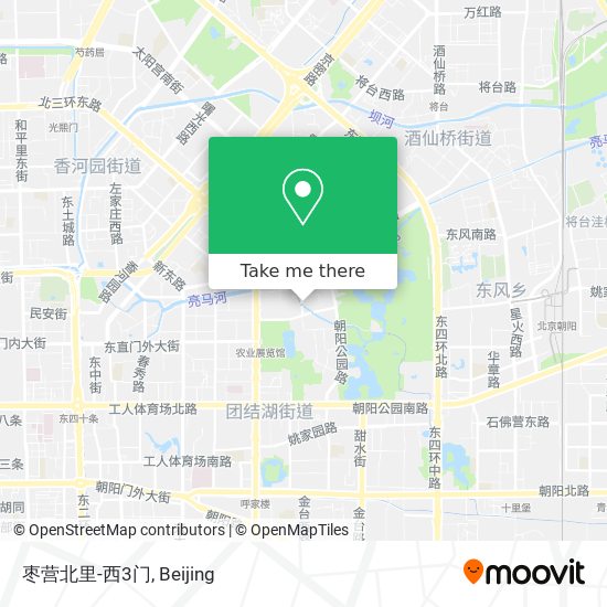 枣营北里-西3门 map