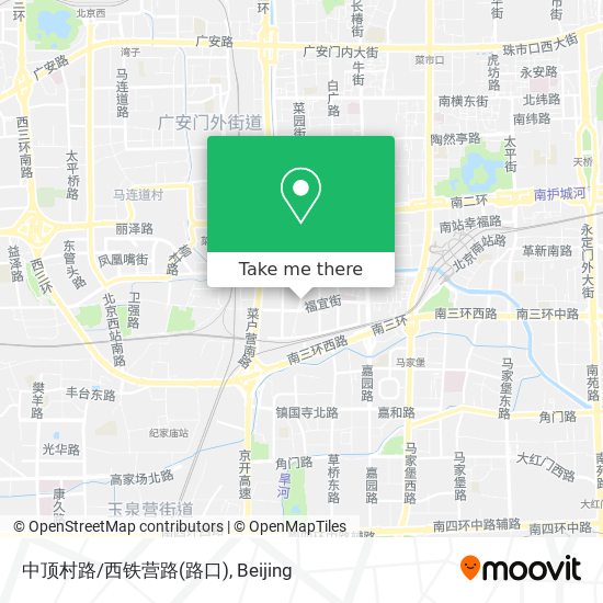 中顶村路/西铁营路(路口) map
