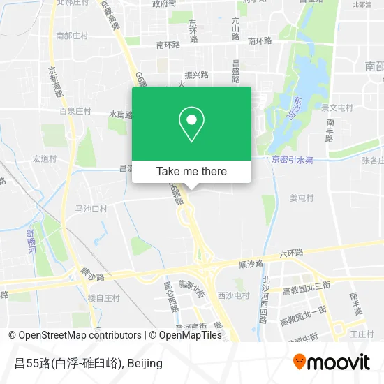 昌55路(白浮-碓臼峪) map