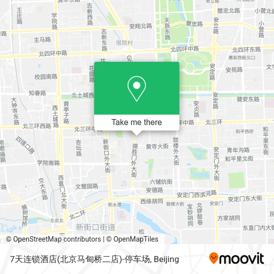 7天连锁酒店(北京马甸桥二店)-停车场 map