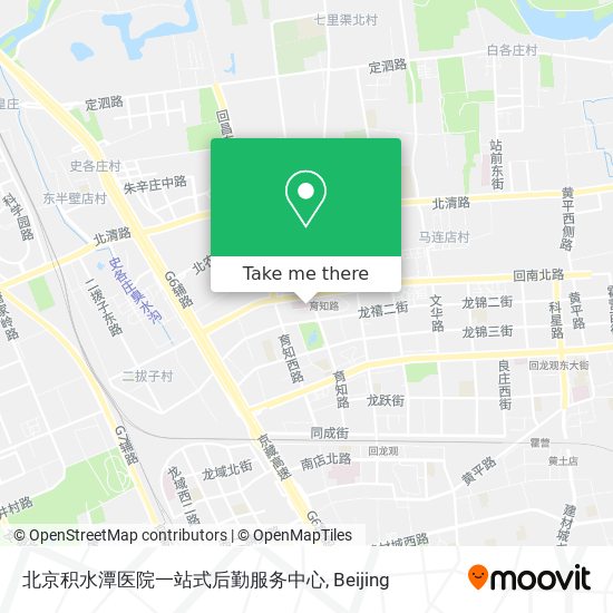北京积水潭医院一站式后勤服务中心 map