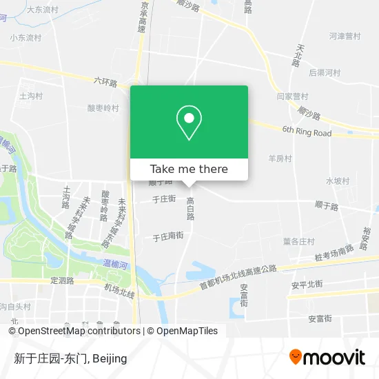 新于庄园-东门 map