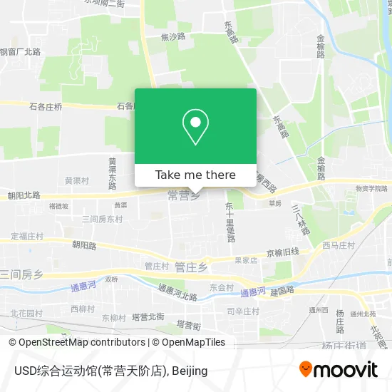 USD综合运动馆(常营天阶店) map
