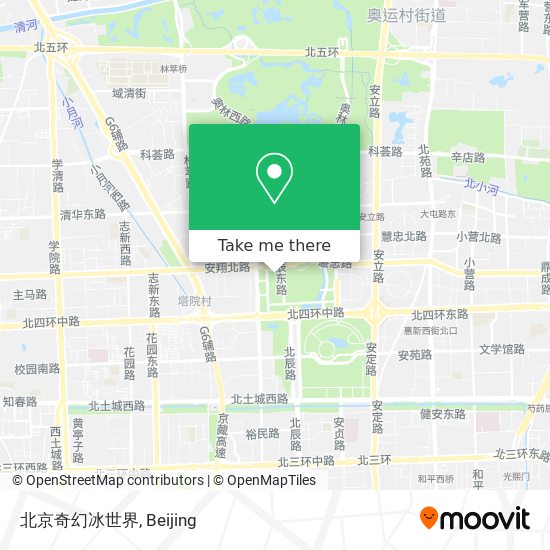 北京奇幻冰世界 map
