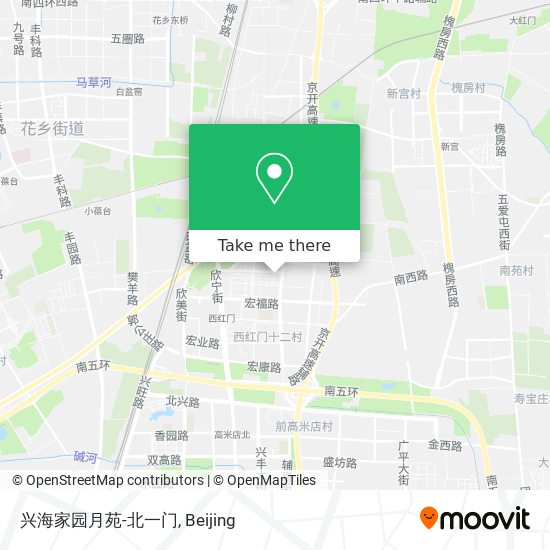 兴海家园月苑-北一门 map