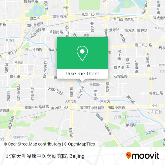 北京天涯泽康中医药研究院 map