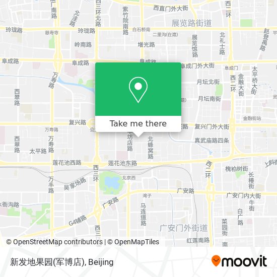 新发地果园(军博店) map