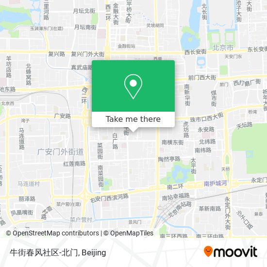 牛街春风社区-北门 map