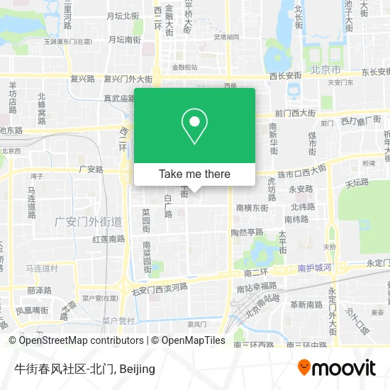 牛街春风社区-北门 map