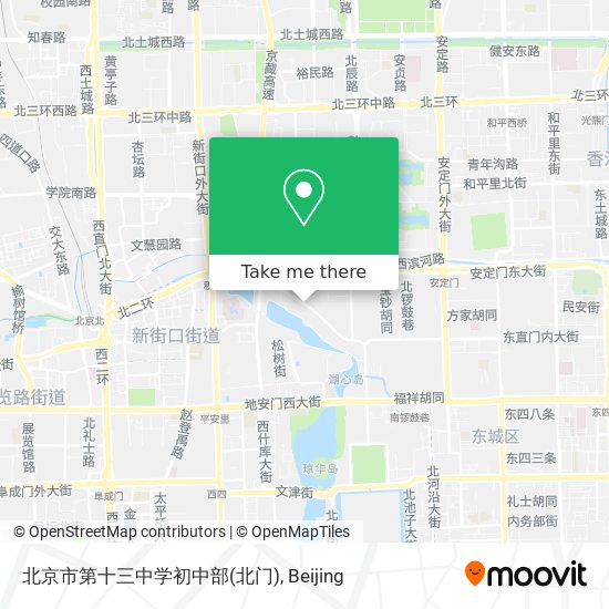 北京市第十三中学初中部(北门) map