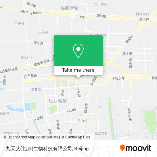 九天艾(北京)生物科技有限公司 map