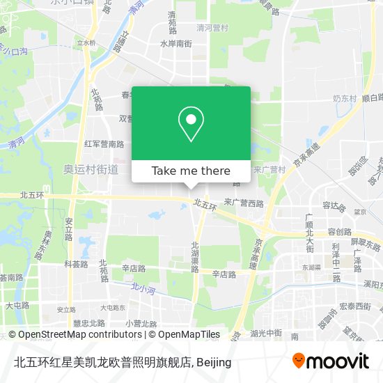 北五环红星美凯龙欧普照明旗舰店 map