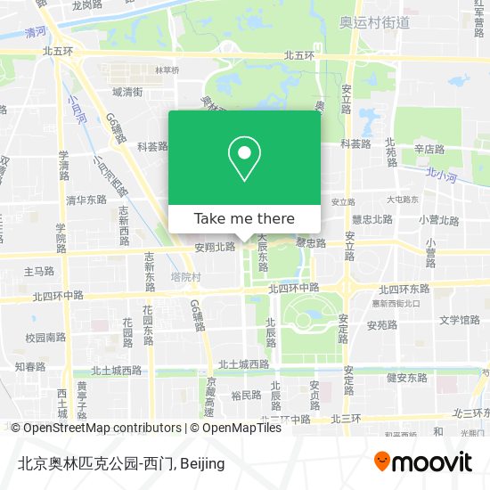 北京奥林匹克公园-西门 map