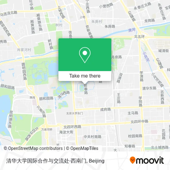 清华大学国际合作与交流处-西南门 map