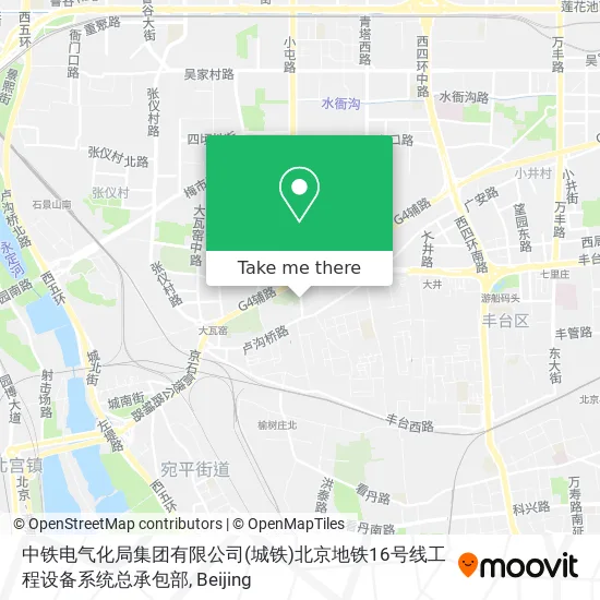 中铁电气化局集团有限公司(城铁)北京地铁16号线工程设备系统总承包部 map