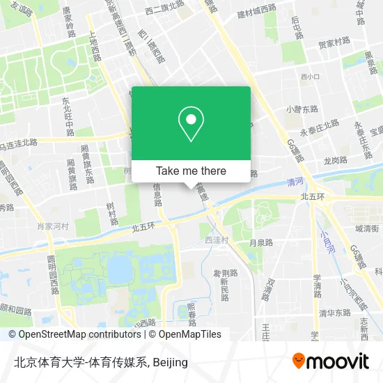 北京体育大学-体育传媒系 map