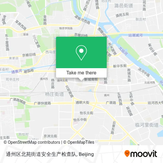 通州区北苑街道安全生产检查队 map