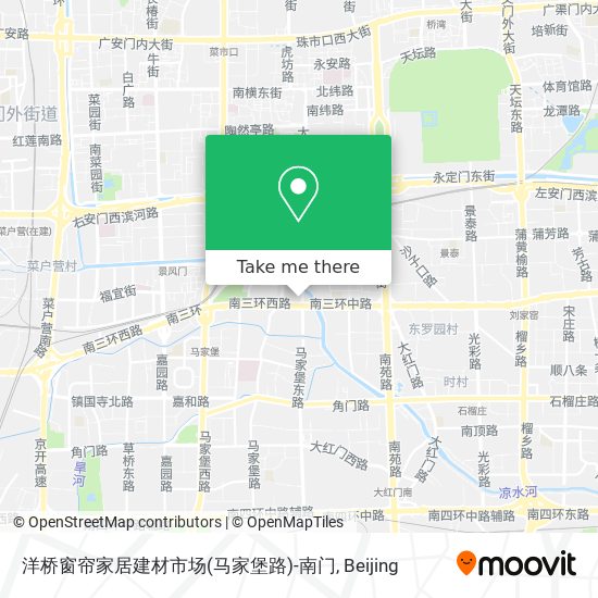 洋桥窗帘家居建材市场(马家堡路)-南门 map